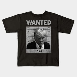 trump mugshot 2024 Kids T-Shirt